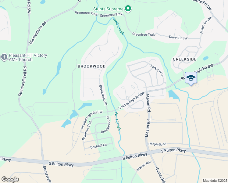 map of restaurants, bars, coffee shops, grocery stores, and more near 224 Prattling Court in Atlanta