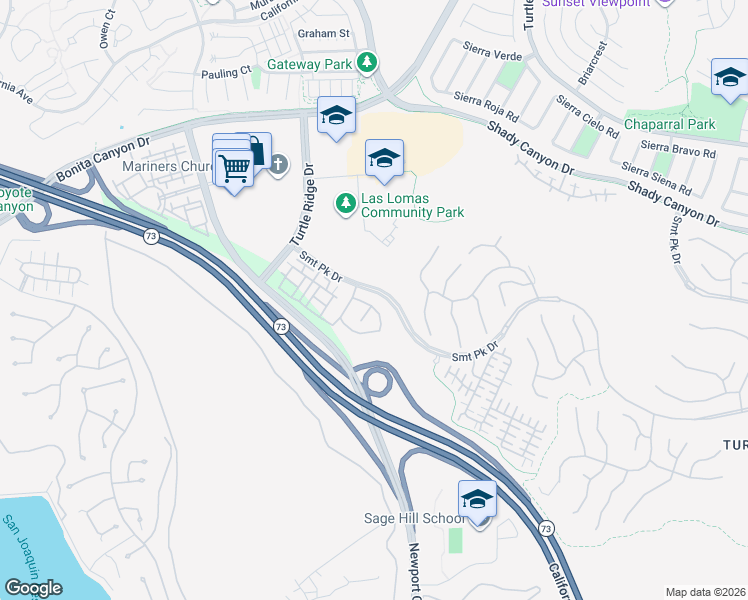 map of restaurants, bars, coffee shops, grocery stores, and more near 35 Gingerwood in Irvine