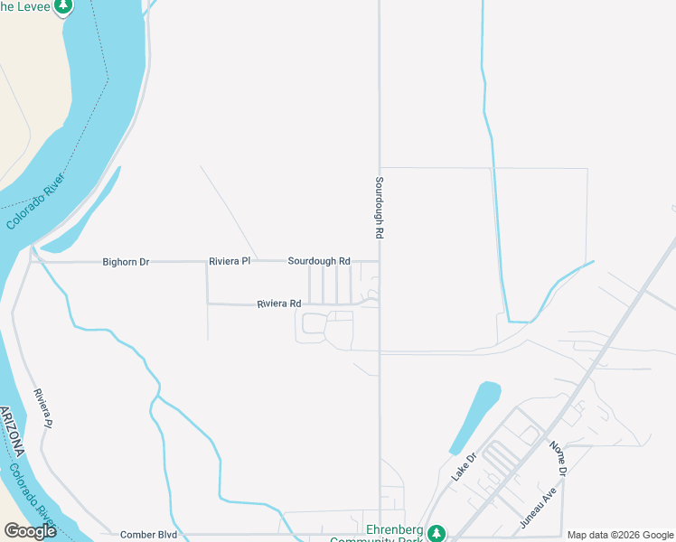 map of restaurants, bars, coffee shops, grocery stores, and more near 48792 Sourdough Road in Ehrenberg