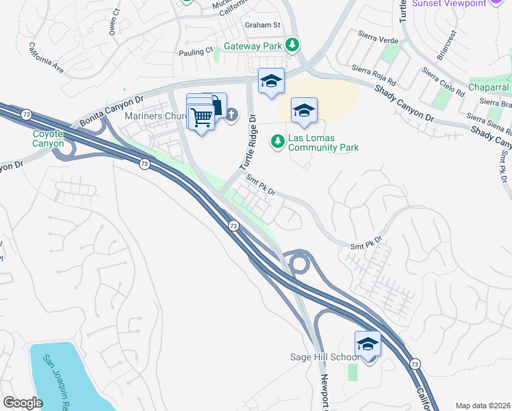 map of restaurants, bars, coffee shops, grocery stores, and more near 205 Danbrook in Irvine