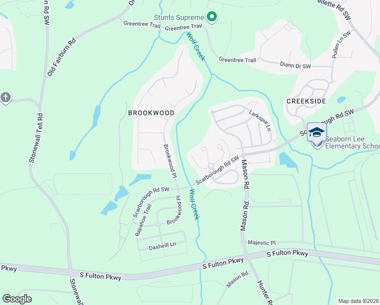 map of restaurants, bars, coffee shops, grocery stores, and more near 217 Prattling Court in Atlanta
