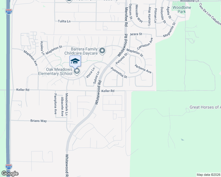 map of restaurants, bars, coffee shops, grocery stores, and more near 28907 Lavatera Avenue in Murrieta