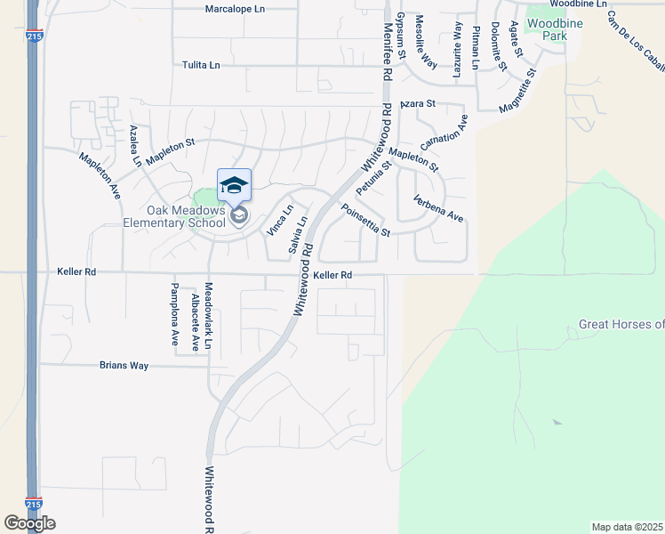 map of restaurants, bars, coffee shops, grocery stores, and more near 28871 Lavatera Avenue in Murrieta