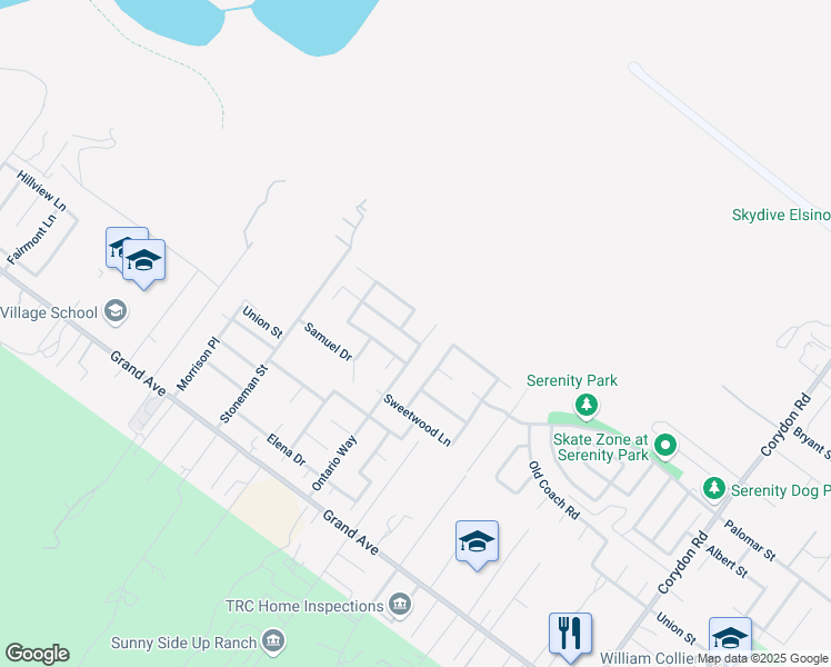 map of restaurants, bars, coffee shops, grocery stores, and more near 18990 Applewood Way in Lake Elsinore
