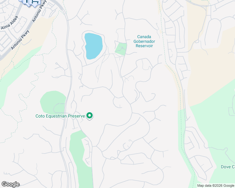 map of restaurants, bars, coffee shops, grocery stores, and more near 31621 Trigo Trail in Trabuco Canyon