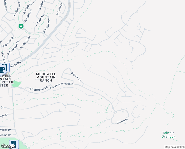 map of restaurants, bars, coffee shops, grocery stores, and more near 11173 East Greenway Road in Scottsdale