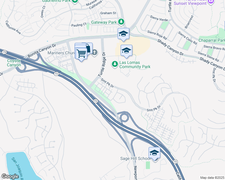 map of restaurants, bars, coffee shops, grocery stores, and more near 238 Coral Rose in Irvine