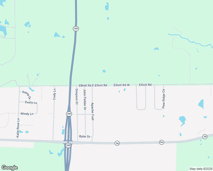 map of restaurants, bars, coffee shops, grocery stores, and more near 1300 Elliott Road in Sherman