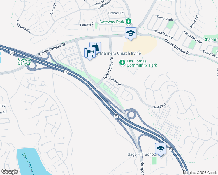 map of restaurants, bars, coffee shops, grocery stores, and more near 109 Jadestone in Irvine