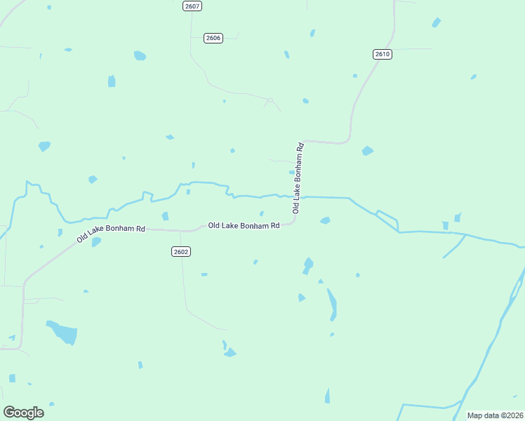 map of restaurants, bars, coffee shops, grocery stores, and more near 2641 County Road 2610 in Bonham