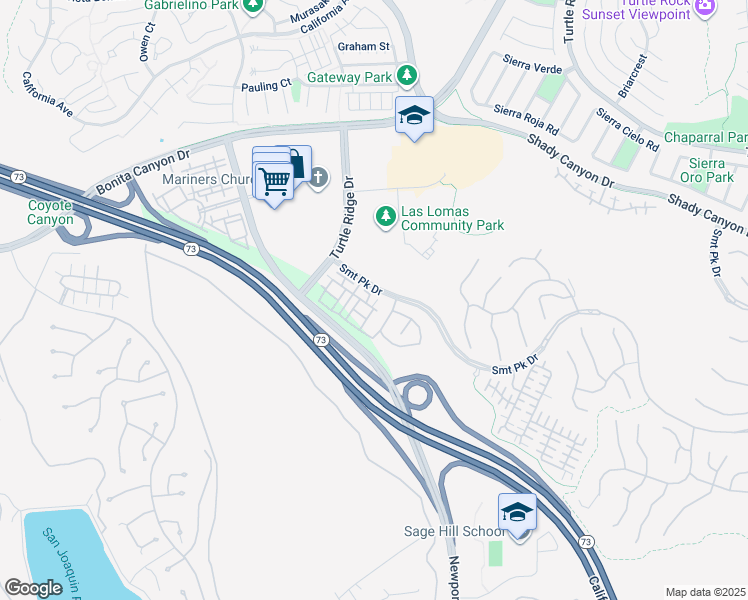map of restaurants, bars, coffee shops, grocery stores, and more near 246 Coral Rose in Irvine