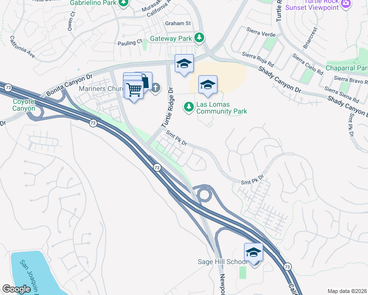 map of restaurants, bars, coffee shops, grocery stores, and more near 227 Coral Rose in Irvine