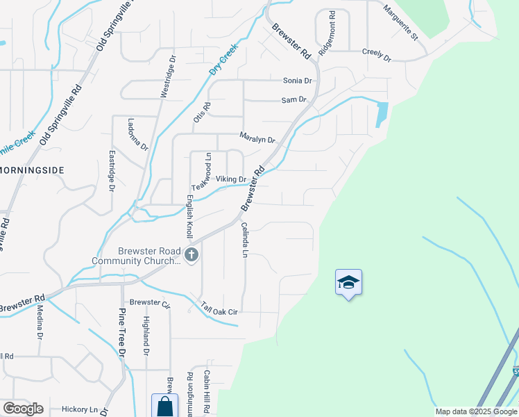 map of restaurants, bars, coffee shops, grocery stores, and more near 1709 Molly Drive in Birmingham