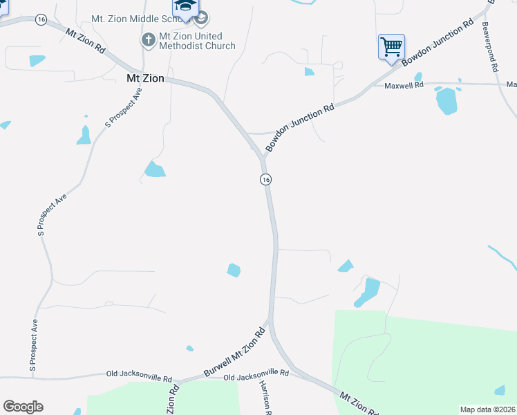 map of restaurants, bars, coffee shops, grocery stores, and more near 4141 Mount Zion Road in Carrollton