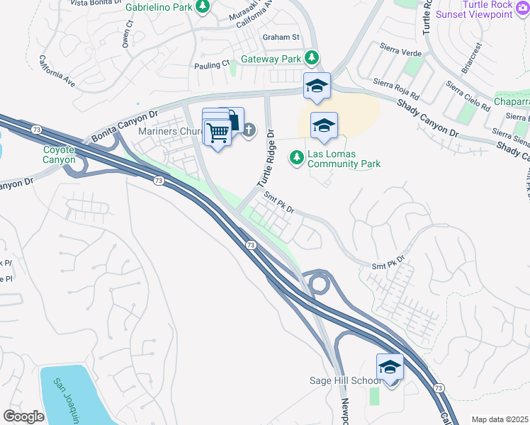 map of restaurants, bars, coffee shops, grocery stores, and more near 142 Coral Rose in Irvine