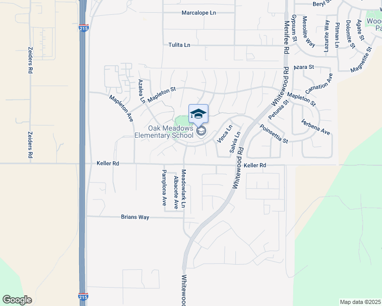 map of restaurants, bars, coffee shops, grocery stores, and more near 28600 Poinsettia Street in Murrieta