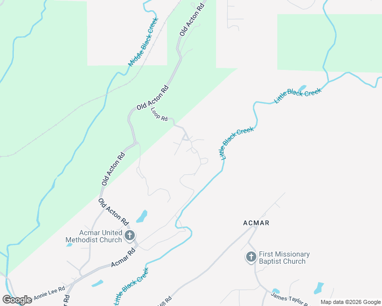 map of restaurants, bars, coffee shops, grocery stores, and more near 1839 Loop Road in Moody