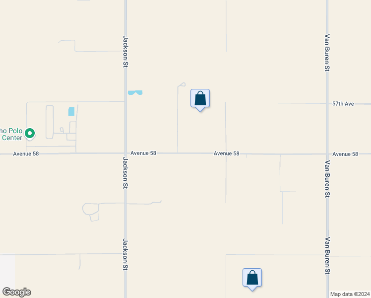 map of restaurants, bars, coffee shops, grocery stores, and more near 58th Avenue in Riverside County