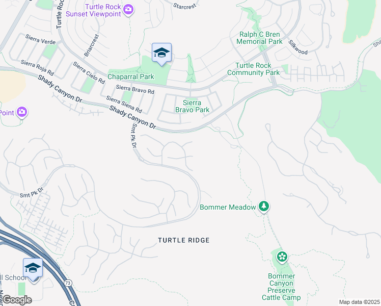 map of restaurants, bars, coffee shops, grocery stores, and more near 53 Sweet Bay in Irvine