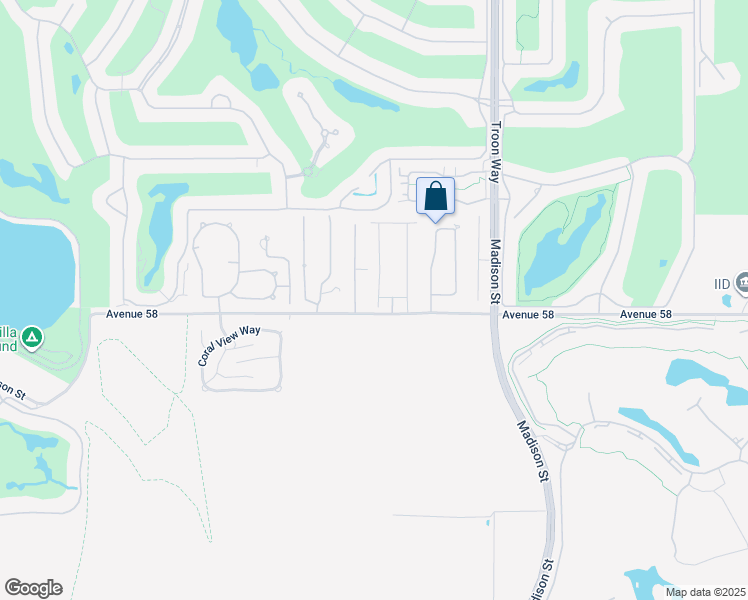 map of restaurants, bars, coffee shops, grocery stores, and more near 57862 Santa Rosa Trail in La Quinta