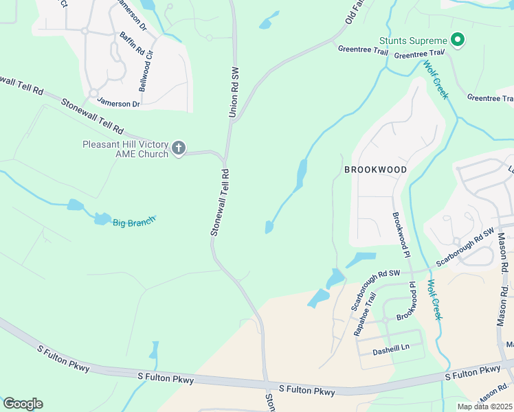 map of restaurants, bars, coffee shops, grocery stores, and more near 4682 Stonewall Tell Road in College Park