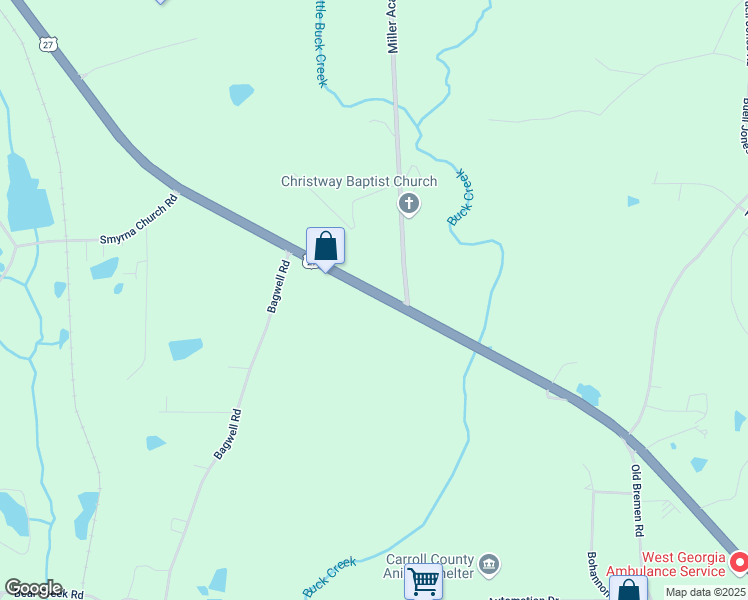 map of restaurants, bars, coffee shops, grocery stores, and more near in Carrollton