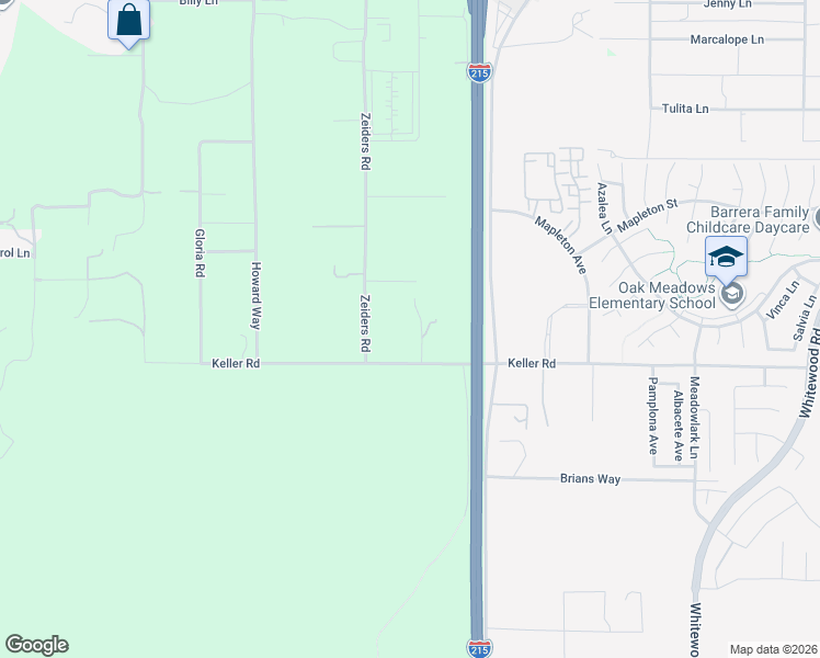 map of restaurants, bars, coffee shops, grocery stores, and more near 27854 Keller Road in Menifee