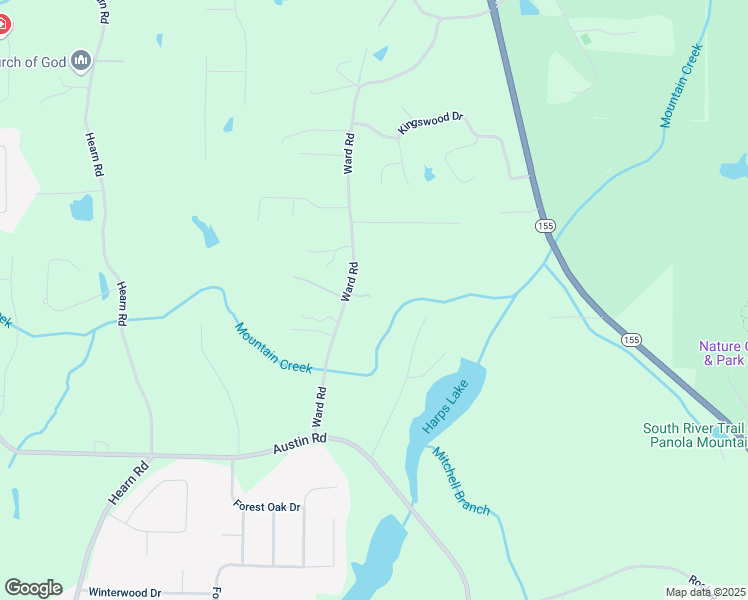 map of restaurants, bars, coffee shops, grocery stores, and more near 190 Ward Road in Ellenwood