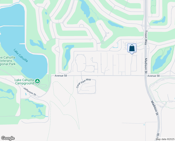 map of restaurants, bars, coffee shops, grocery stores, and more near 80390 Old Ranch Trail South in La Quinta