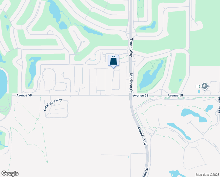 map of restaurants, bars, coffee shops, grocery stores, and more near 57945 South Valley Lane in La Quinta