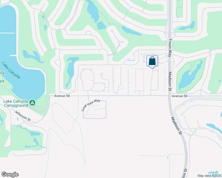 map of restaurants, bars, coffee shops, grocery stores, and more near 57895 Rosewood Court in La Quinta