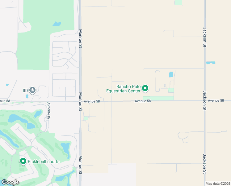 map of restaurants, bars, coffee shops, grocery stores, and more near 82260 58th Avenue in Thermal
