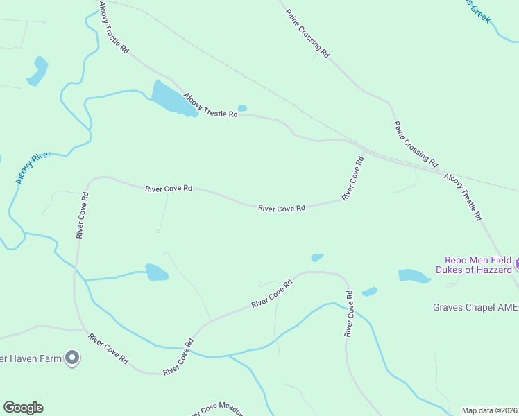 map of restaurants, bars, coffee shops, grocery stores, and more near 1440 River Cove Road in Social Circle