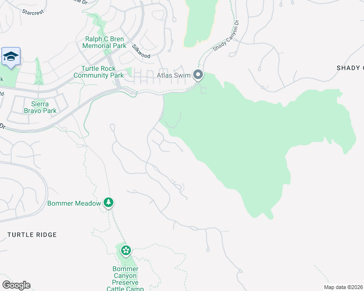 map of restaurants, bars, coffee shops, grocery stores, and more near 25 Wildhawk in Irvine