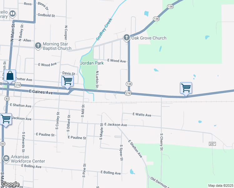 map of restaurants, bars, coffee shops, grocery stores, and more near 937 Highway in Monticello