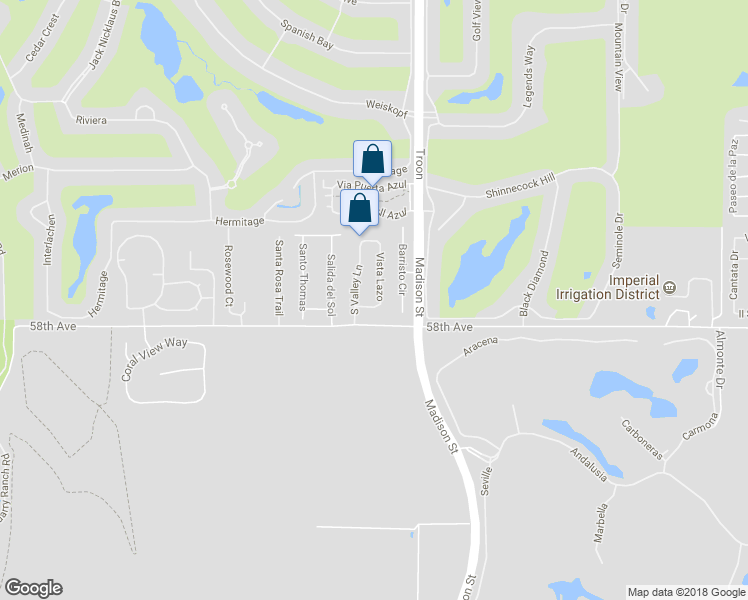 map of restaurants, bars, coffee shops, grocery stores, and more near 80810 Vista Lazo in La Quinta