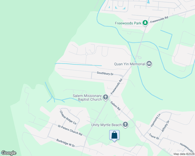map of restaurants, bars, coffee shops, grocery stores, and more near 456 Carolina Woods Drive in Myrtle Beach