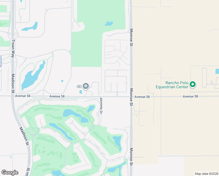 map of restaurants, bars, coffee shops, grocery stores, and more near 57855 Residenza Court in La Quinta