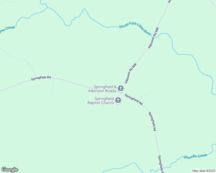 map of restaurants, bars, coffee shops, grocery stores, and more near 1387 Springfield Road in Union Point
