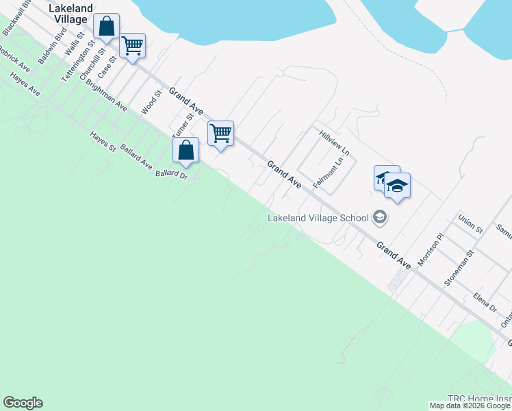 map of restaurants, bars, coffee shops, grocery stores, and more near 33165 Ginger Lane in Lake Elsinore