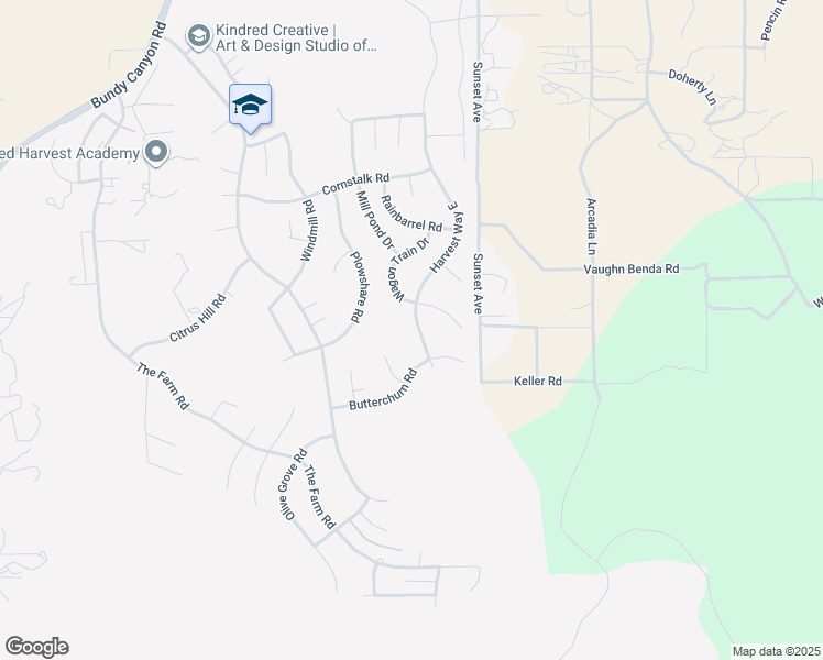 map of restaurants, bars, coffee shops, grocery stores, and more near 33861 Harvest Way East in Wildomar