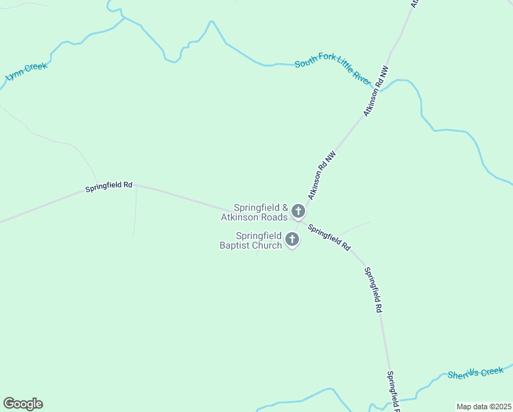 map of restaurants, bars, coffee shops, grocery stores, and more near 1387 Springfield Road in Union Point