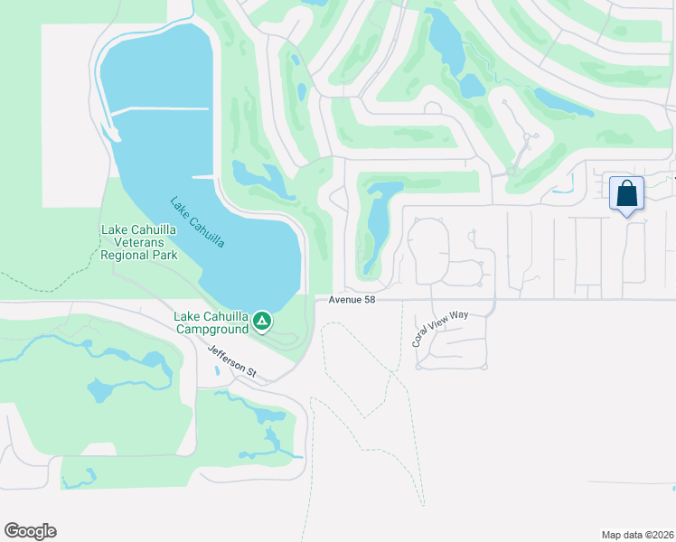 map of restaurants, bars, coffee shops, grocery stores, and more near 57900 Interlachen in La Quinta