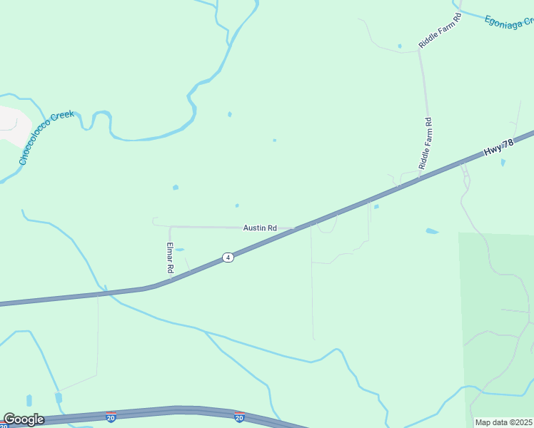 map of restaurants, bars, coffee shops, grocery stores, and more near 92 Austin Road in Anniston