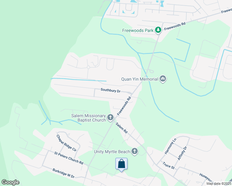 map of restaurants, bars, coffee shops, grocery stores, and more near 135 Southbury Drive in Myrtle Beach