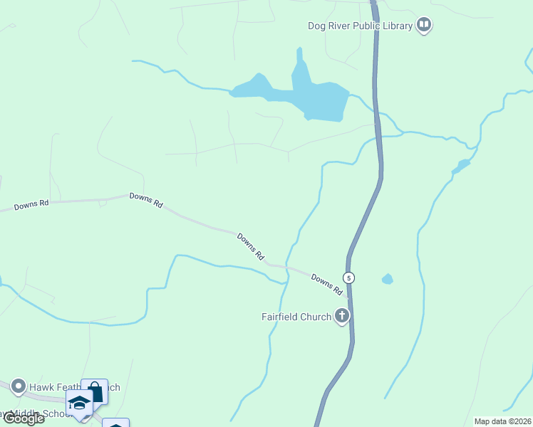 map of restaurants, bars, coffee shops, grocery stores, and more near 7900 Downs Drive in Winston