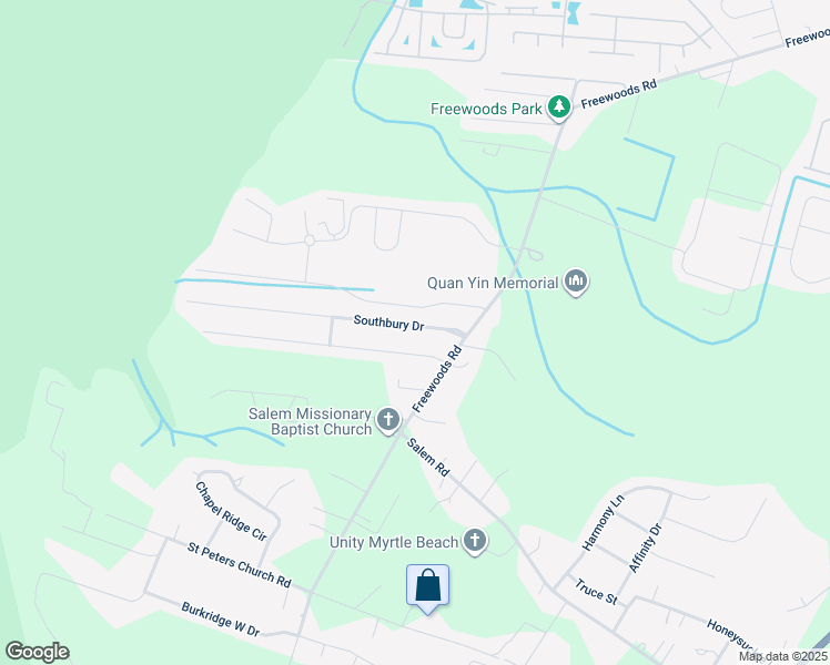 map of restaurants, bars, coffee shops, grocery stores, and more near 131 Southbury Drive in Myrtle Beach