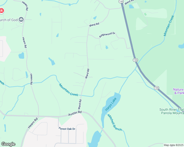 map of restaurants, bars, coffee shops, grocery stores, and more near 218 Ward Road in Ellenwood