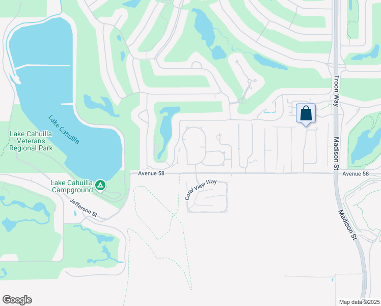 map of restaurants, bars, coffee shops, grocery stores, and more near 57850 Stone Creek Trail West in La Quinta