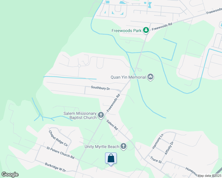 map of restaurants, bars, coffee shops, grocery stores, and more near 124 Southbury Drive in Myrtle Beach